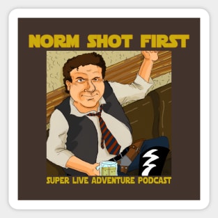 Norm Shot First Sticker